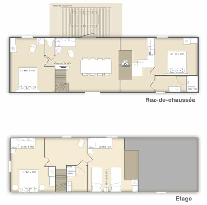 plan gite en Perigord Eugenie