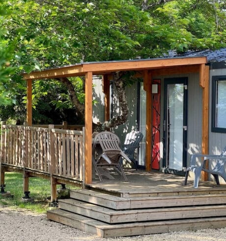Mobil-home Supérieur couvert Dordogne